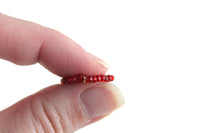 Vintage 1:12 Miniature Dollhouse Red Beaded Necklace