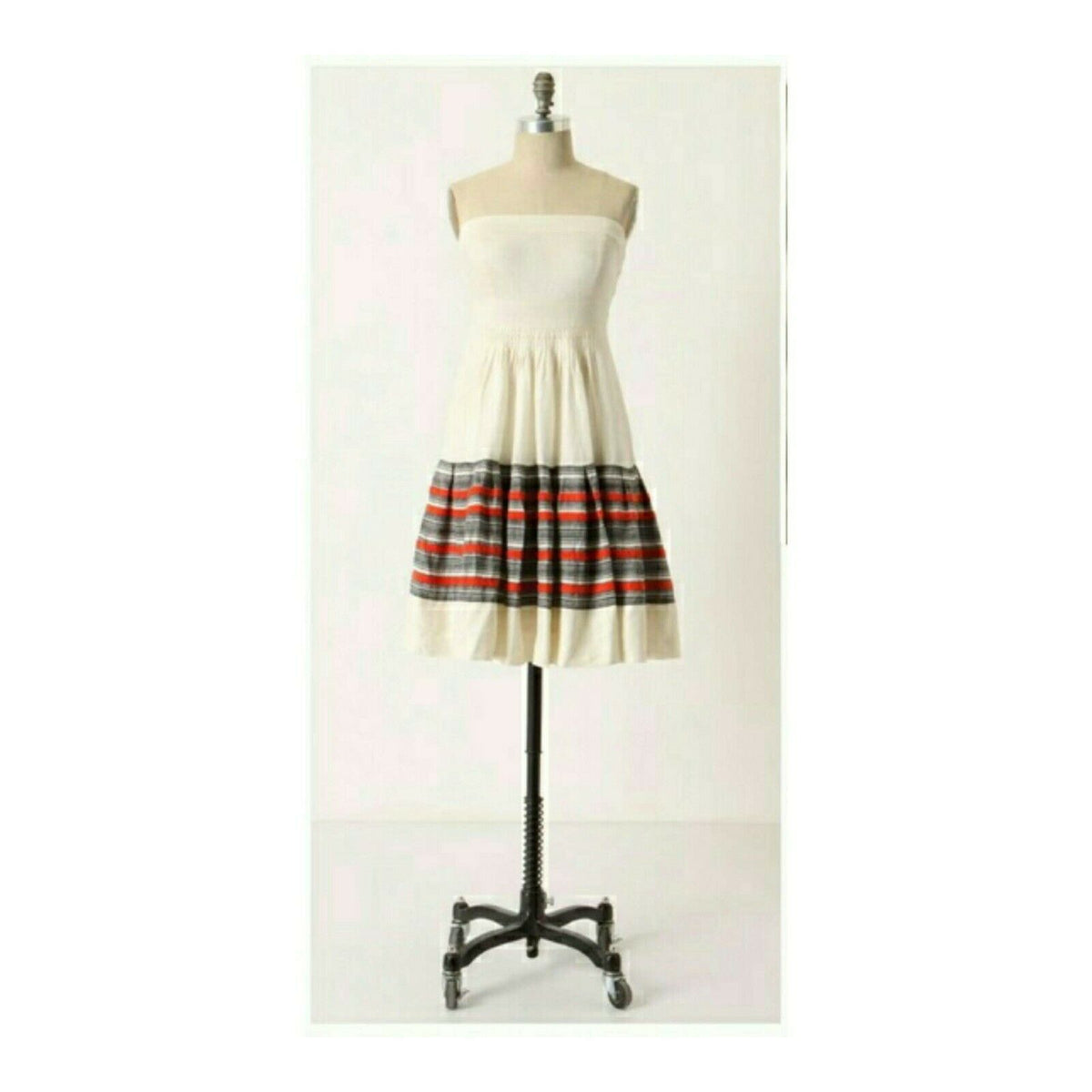 New Anthropologie White Strapless 