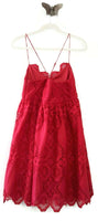 Anthropologie Red Lace "Summer Moon Dress" by Maeve, Size 6, Originally $188