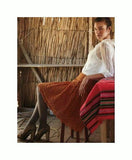 Anthropologie Orange "Tuberose Lace Skirt" by Moulinette Soeurs, Size 6 / 8, Originally $188