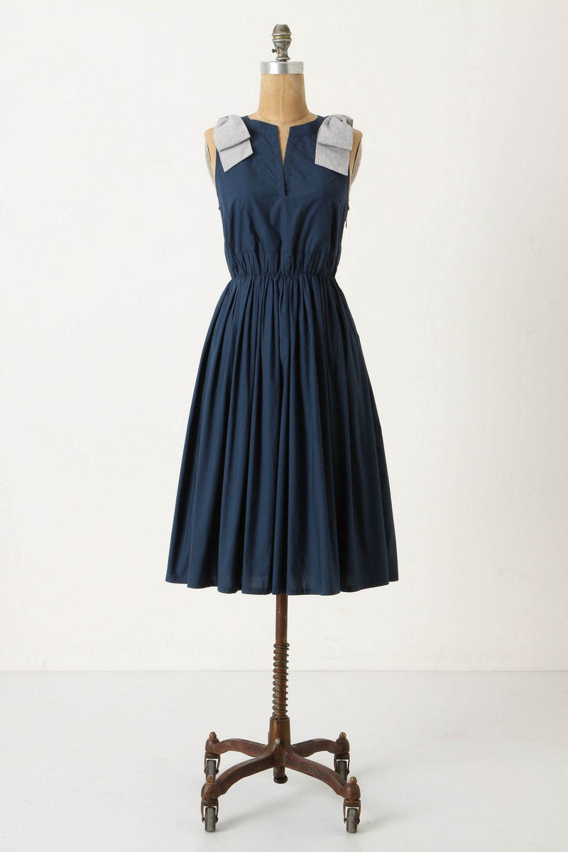 Anthropologie Blue Bow 