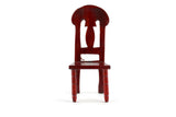 Vintage 1:12 Miniature Dollhouse Cherry Wood Dining Chair