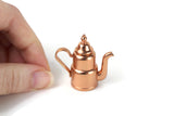 Vintage 1:6 Miniature Dollhouse Copper Tea Kettle