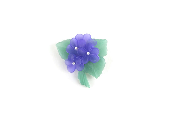 Vintage Purple Violet Flower Brooch