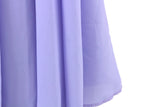 Vintage Lavender Purple Chiffon Maxi Skirt