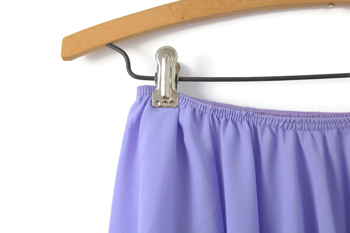 Purple Chiffon Skirt