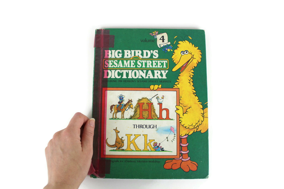 Vintage Sesame Street Dictionary Volume 4 with the Letters H thru K 