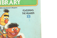 Vintage Sesame Street Library Book Volume 13 Featuring the Number 13