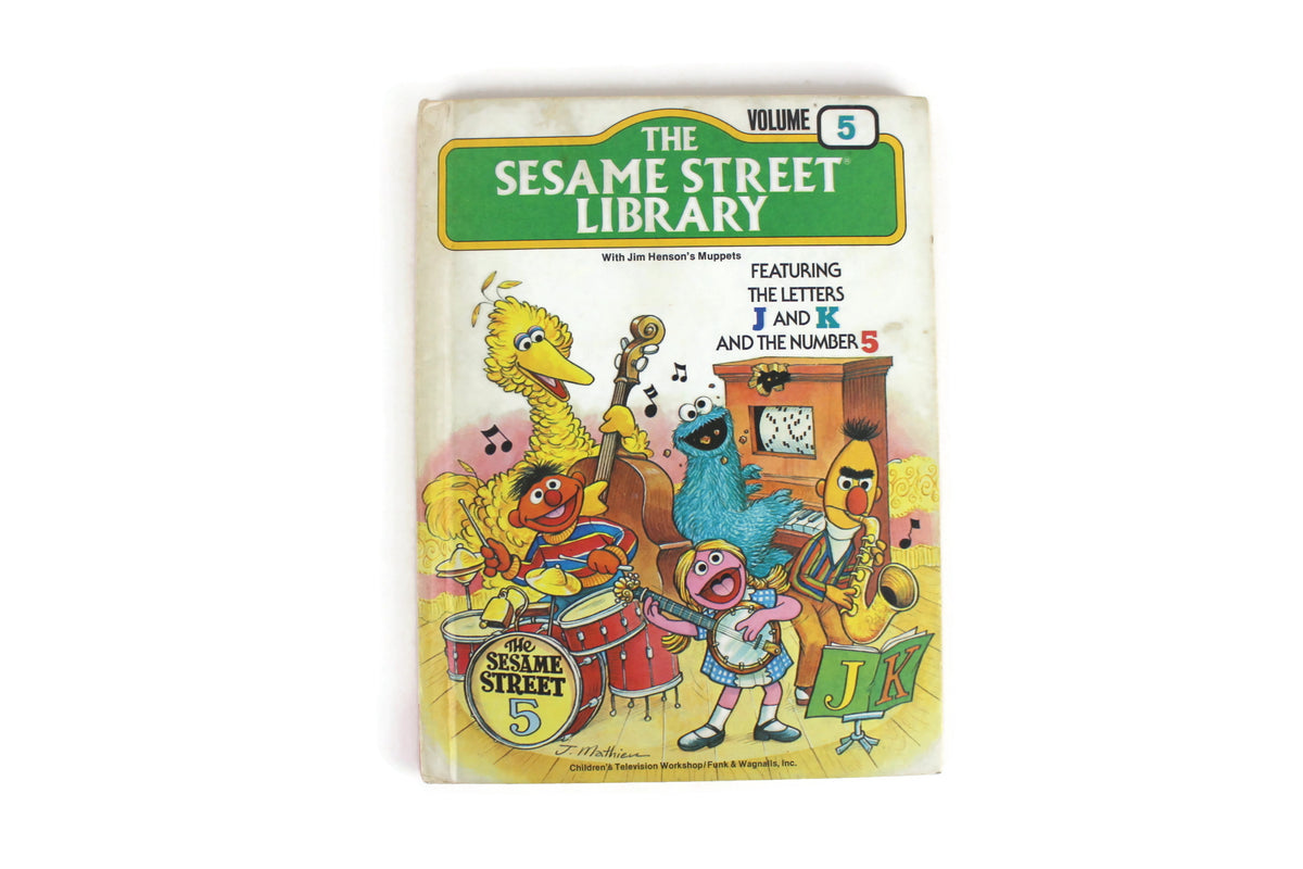 Vintage Sesame Street Library Book Volume 5 Featuring the Letters