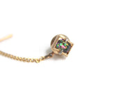 Vintage Gold & Iridescent Rhinestone Tie Pin