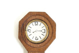Vintage 1:12 Miniature Dollhouse Wooden Wall Clock