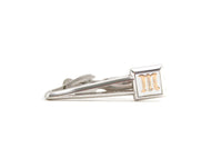 Vintage Silver Monogrammed Letter M Tie Clip by Swank