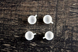 Vintage 1:12 Miniature Dollhouse White Plastic 12 Piece Dish Set with Red Flower, Service for 4