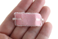 Artisan-Made Vintage 1:12 Miniature Dollhouse Pink Manicure Tool Set