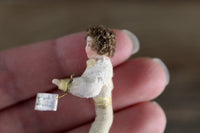 Artisan-Made Vintage 1:24 Dollhouse Porcelain Bisque Victorian Boy Figurine "Eddie" by Angel Children