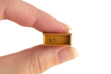 Artisan-Made Vintage 1:48 Quarter Scale Miniature Dollhouse Wooden Boat-Shaped Shelf with Accessories Signed by Artist