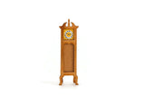 Artisan-Made Vintage 1:48 Quarter Scale Miniature Dollhouse Wooden Grandfather Clock