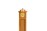 Artisan-Made Vintage 1:48 Quarter Scale Miniature Dollhouse Wooden Grandfather Clock