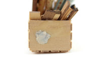 Artisan-Made Vintage 1:12 Miniature Dollhouse Crate of Dollhouse Building Tools & Accessories