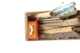 Artisan-Made Vintage 1:12 Miniature Dollhouse Crate of Dollhouse Building Tools & Accessories