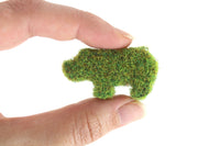 Artisan-Made Vintage 1:12 Miniature Dollhouse Animal-Shaped Topiaries