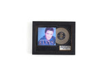 Artisan-Made 1:12 Miniature Dollhouse Elvis Presley Framed Solid Gold Album Blue Suede Shoes