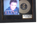 Artisan-Made 1:12 Miniature Dollhouse Elvis Presley Framed Solid Gold Album Blue Suede Shoes