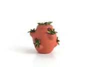 Artisan-Made Vintage 1:12 Miniature Dollhouse Succulents in Terracotta Planter Signed by Artist