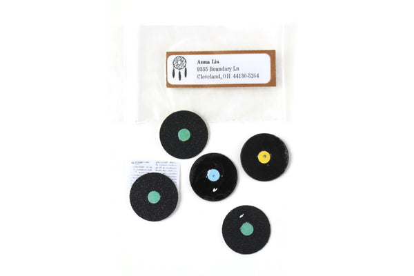 Artisan-Made Vintage 1:12 Miniature Dollhouse Set of 5 LP Record Albums & Sheet Music by Anna Lis