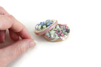 Artisan-Made Vintage 1:12 Miniature Dollhouse Sewing Basket with Accessories