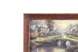 Artisan-Made 1:12 Miniature Dollhouse Framed Landscape Painting Signed by Artist