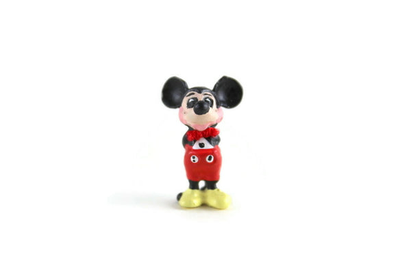 Artisan-Made Vintage 1:12 Miniature Dollhouse Metal Mickey Mouse Toy Figurine