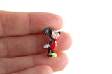 Artisan-Made Vintage 1:12 Miniature Dollhouse Metal Mickey Mouse Toy Figurine