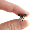 Artisan-Made Vintage 1:12 Miniature Dollhouse Metal Mickey Mouse Toy Figurine