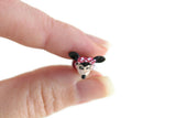 Artisan-Made Vintage 1:12 Miniature Dollhouse Metal Minnie Mouse Toy Figurine