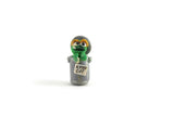 Artisan-Made Vintage 1:12 Miniature Dollhouse Sesame Street Oscar the Grouch Toy Figurine