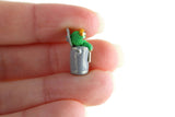 Artisan-Made Vintage 1:12 Miniature Dollhouse Sesame Street Oscar the Grouch Toy Figurine