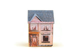 Artisan-Made Vintage 1:48 Quarter Scale Miniature Dollhouse Pink & Yellow Child's Dollhouse