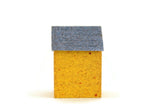 Artisan-Made Vintage 1:48 Quarter Scale Miniature Dollhouse Pink & Yellow Child's Dollhouse