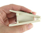 Artisan-Made Vintage 1:12 Miniature Dollhouse White Wheelbarrow with Gardening Accessories