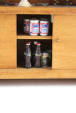 Artisan-Made Vintage 1:12 Miniature Dollhouse Wooden Liquor Cocktail Bar with Sink & Accessories