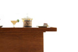 Artisan-Made Vintage 1:12 Miniature Dollhouse Wooden Liquor Cocktail Bar with Sink & Accessories