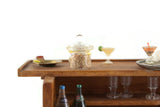 Artisan-Made Vintage 1:12 Miniature Dollhouse Wooden Liquor Cocktail Bar with Sink & Accessories
