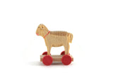 Artisan-Made Vintage 1:12 Miniature Dollhouse Carved Wooden Cow Toy Made in East Germany