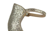 Rare Anthropologie BHLDN "Brinley Heels" by Vince Camuto, Gold Glitter & Beading, Size 9, Originally $160