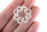 Vintage 1:12 Miniature Dollhouse White Lace Doily