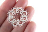 Vintage 1:12 Miniature Dollhouse White Lace Doily