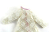 Vintage 1:12 Miniature Dollhouse Beige Lace Robe