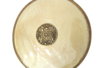 Vintage Beige & Gold Filigree Vanity Hair Brush