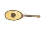 Vintage Beige & Gold Filigree Vanity Hair Brush